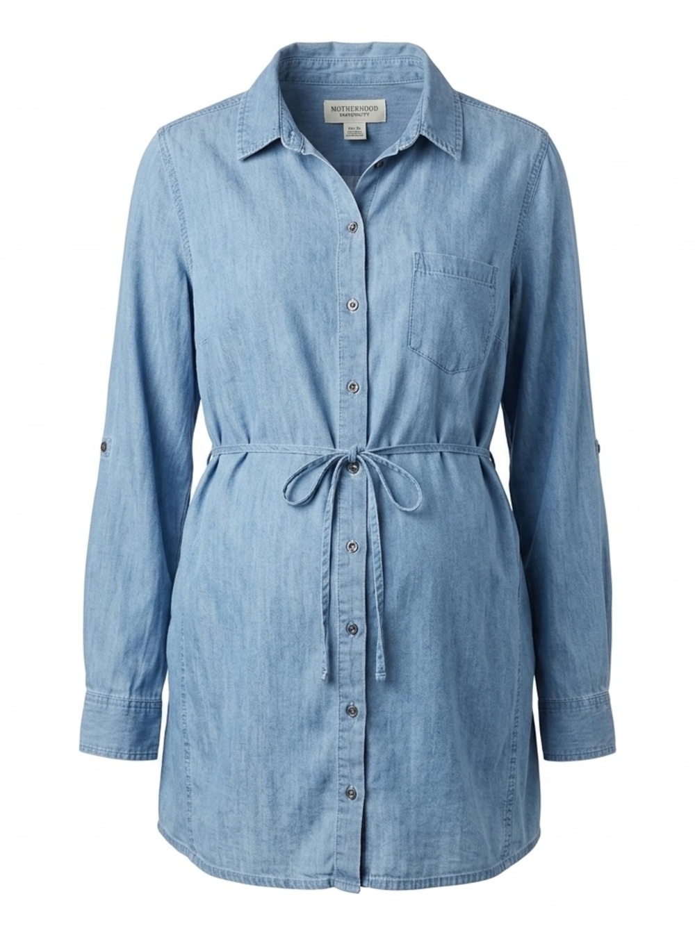 Motherhood Maternity Chambray Button Up Top size XL